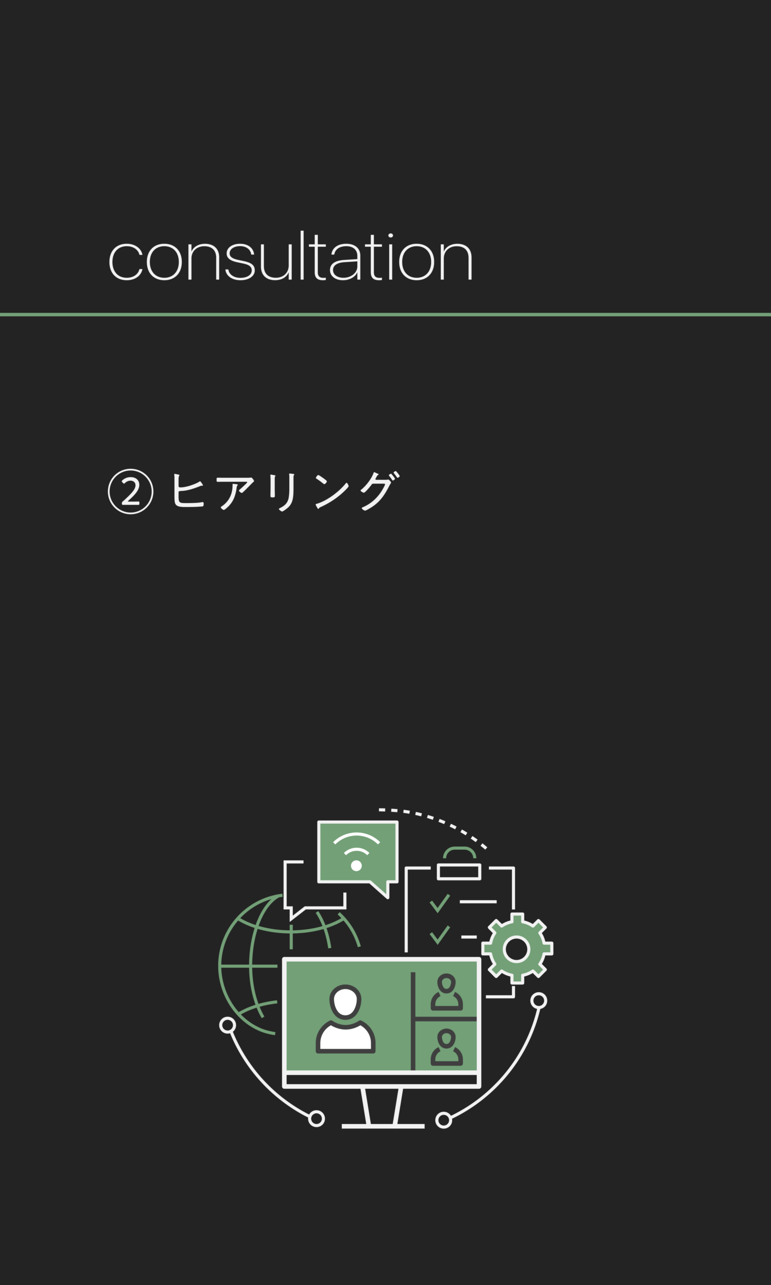 Consultation / ヒアリング